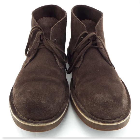 CLARKS Brown Suede Men's Chukka Ankle Boots 11.5 - Picture 2 of 7